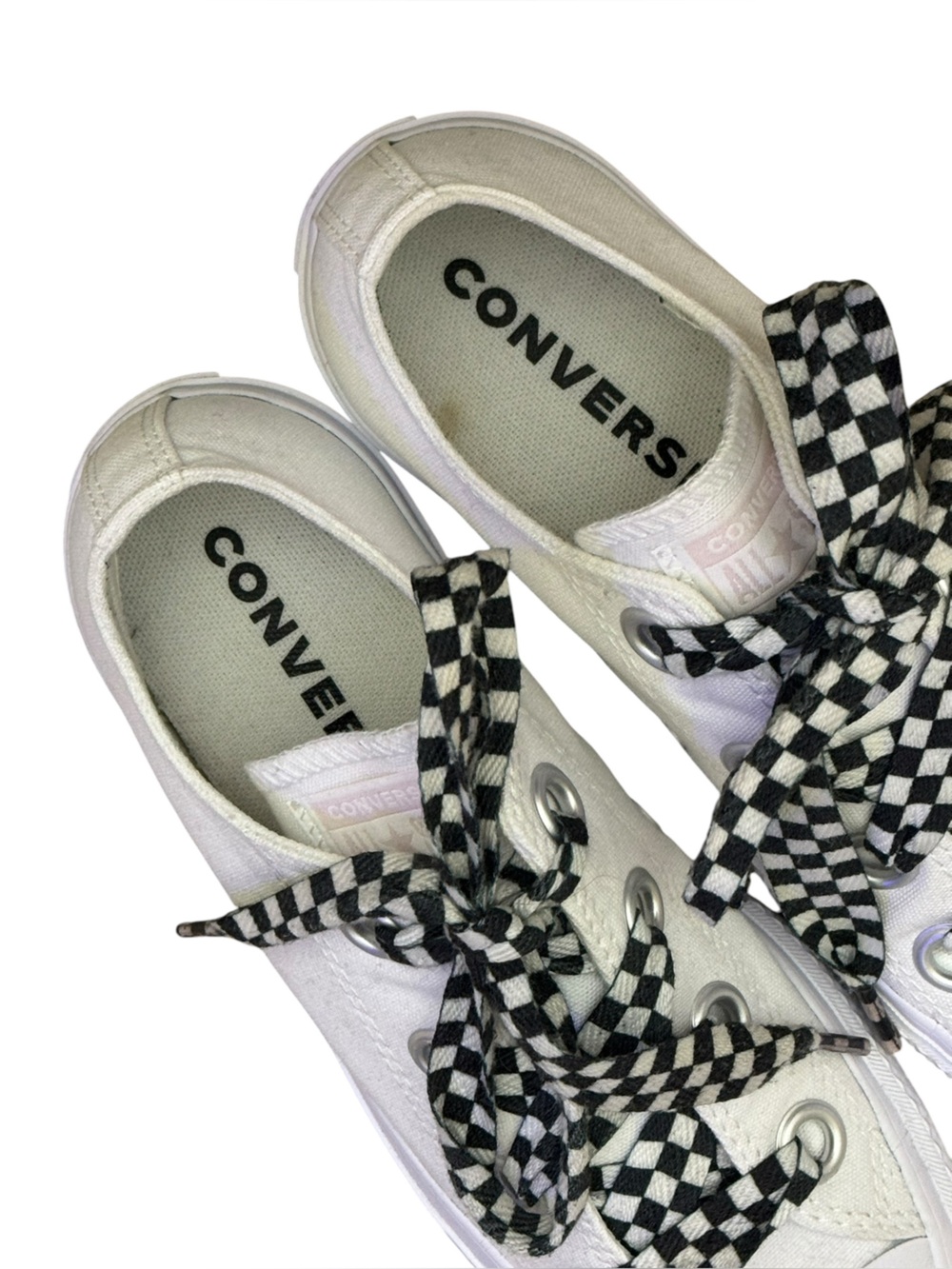 CONVERSE CHUCK TAYLOR All Star Lift Platform Sneakers W/ Checkered Laces EU 37.5 - Picture 11 of 16